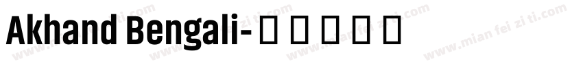 Akhand Bengali字体转换